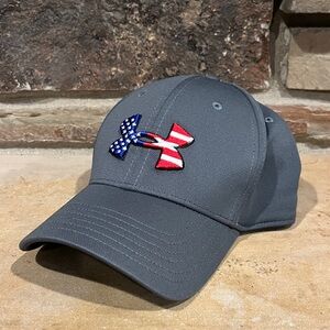 Under Armour Freedom Stars and Stripes Dark Gray Cap with Patriotic Logo